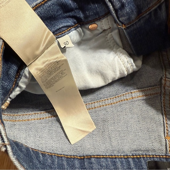 7 For All Mankind Classic Blue Jeans The Straight Leg Jeans Men’s Size 30 - Picture 5 of 8